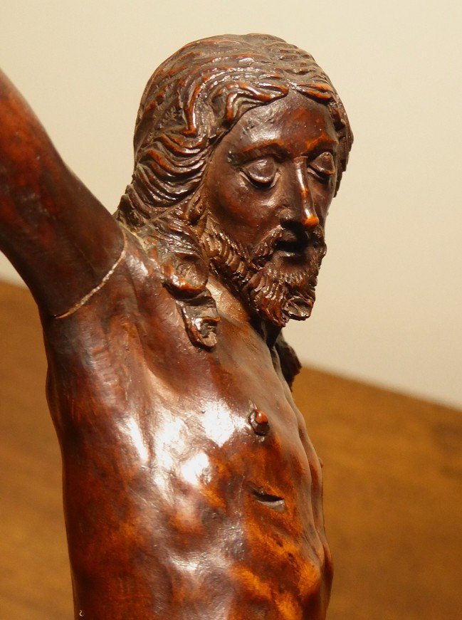 Christ In Carved Boxwood From The 17th Century-photo-4