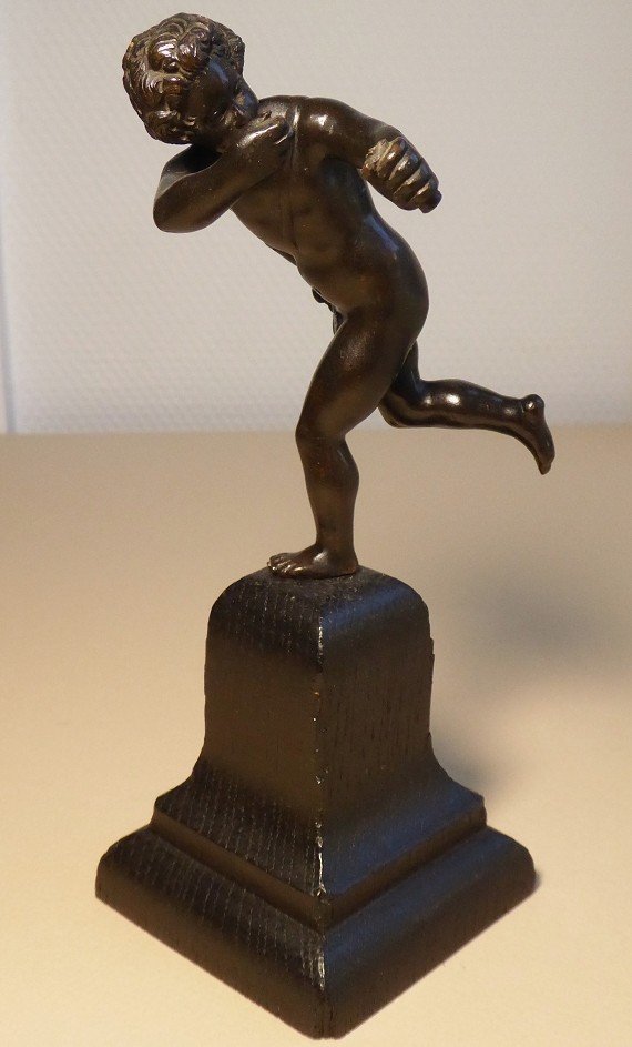 Cupidon En Bronze d'Après Un Modèle De Barthélemy Prieur-photo-3
