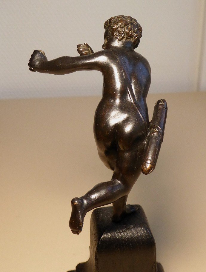 Cupid In Bronze After A Model By Barthélemy Prieur-photo-3