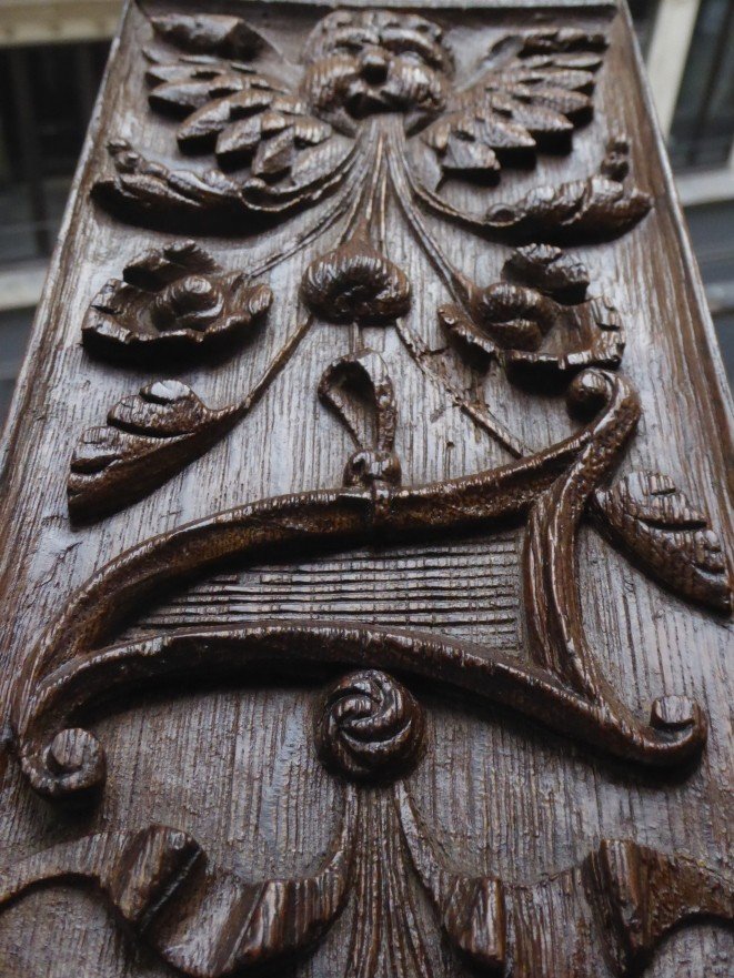 Renaissance Panel In Carved Oak - 16th Century-photo-2