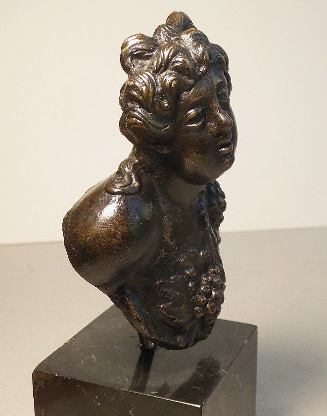 Bust In Bronze Italy Venice 16th 17th Century-photo-3