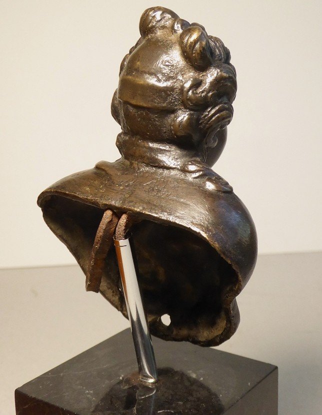 Bust In Bronze Italy Venice 16th 17th Century-photo-1