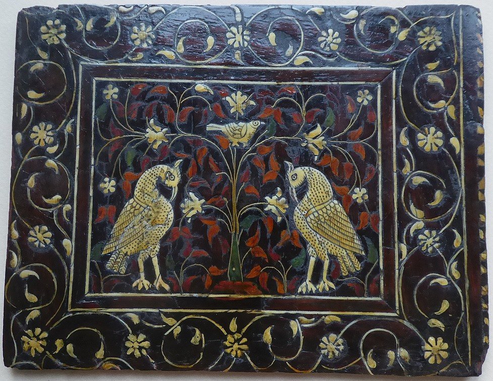 Indo-portuguese Cabinet Panel - Gujarat Early 17th Century