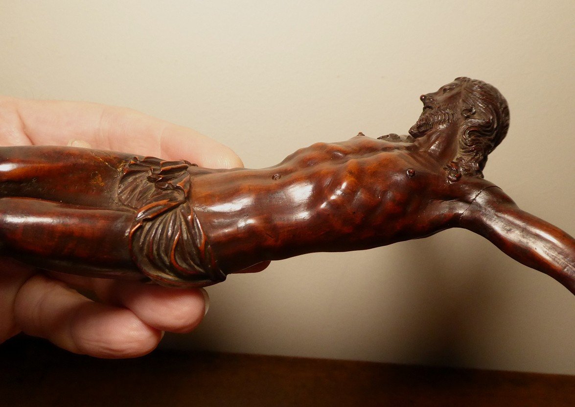 Christ In Carved Boxwood From The 17th Century-photo-6