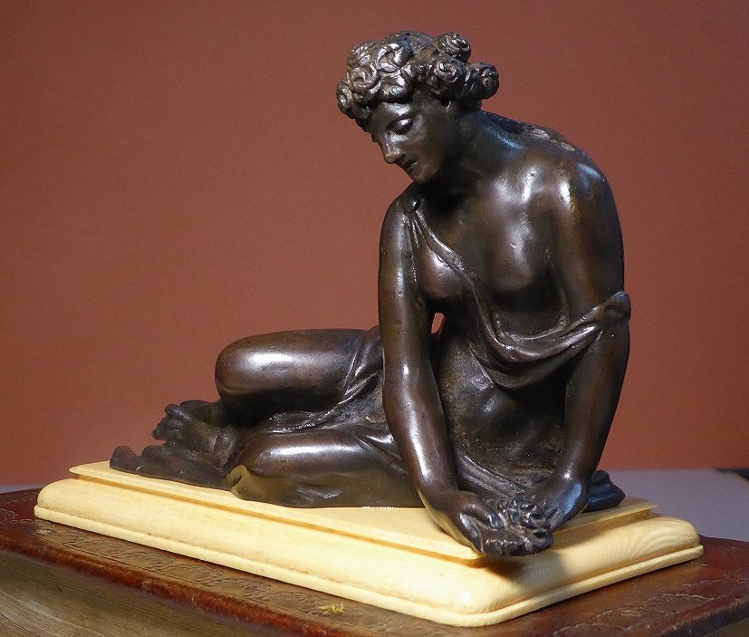 La Nymphe à La Coquille d'Après l'Antique - Bronze d'époque XVIIIe Siècle-photo-4