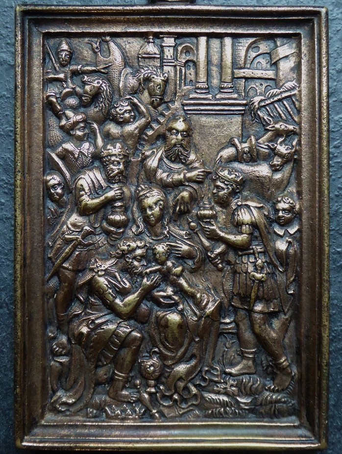 The Adoration Of The Magi - Bronze Plaquette From The Early 17th Century