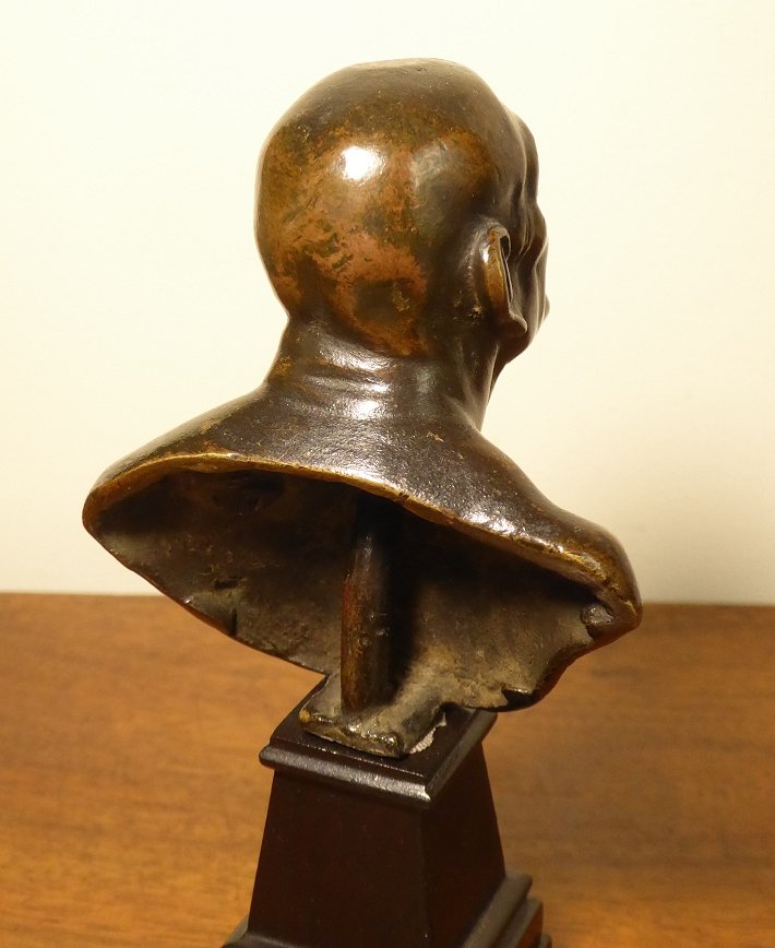 Bronze Bust Of Seneca After Guido Reni - Italy, 18th Century-photo-3