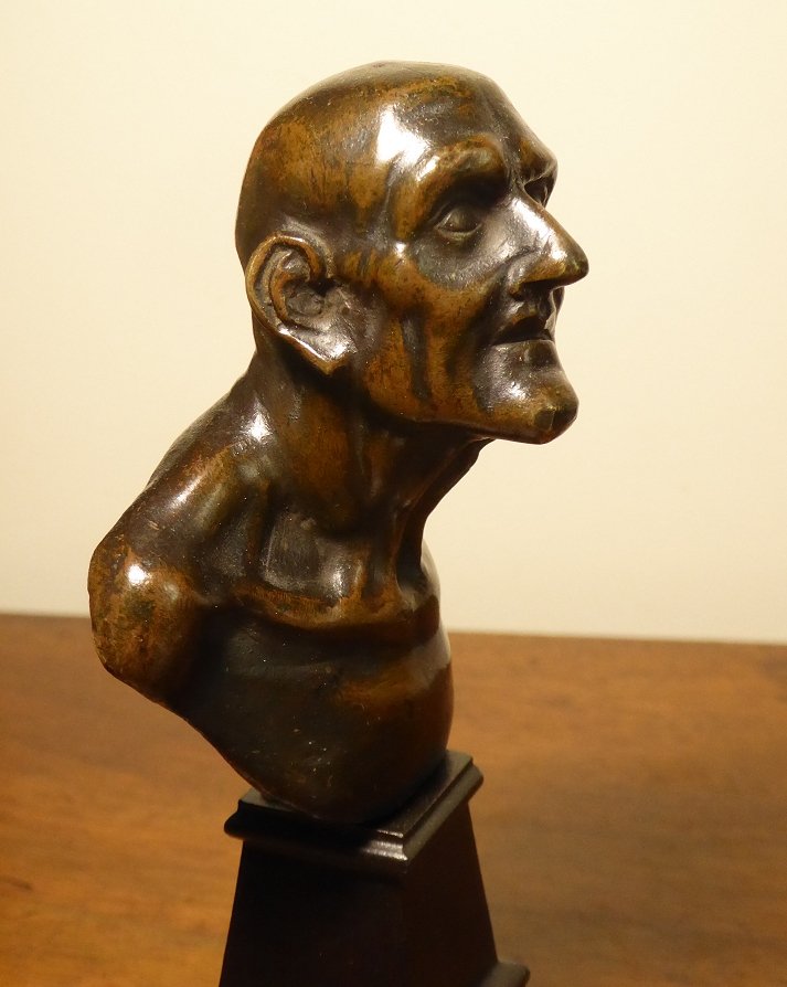 Bronze Bust Of Seneca After Guido Reni - Italy, 18th Century-photo-6