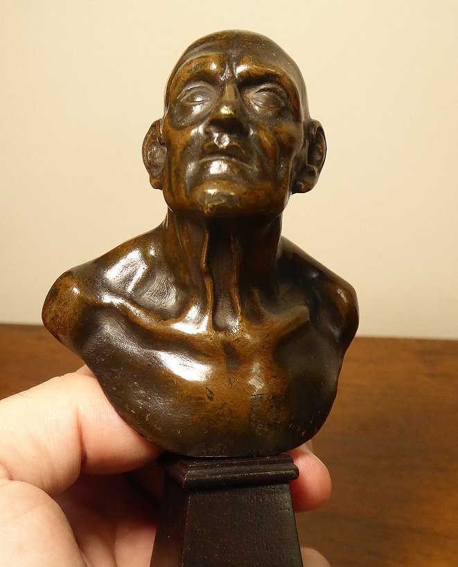 Bronze Bust Of Seneca After Guido Reni - Italy, 18th Century-photo-8