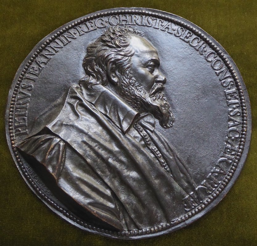 Grande Médaille En Bronze - Pierre Jeannin Par Guillaume Dupré en 1618-photo-2