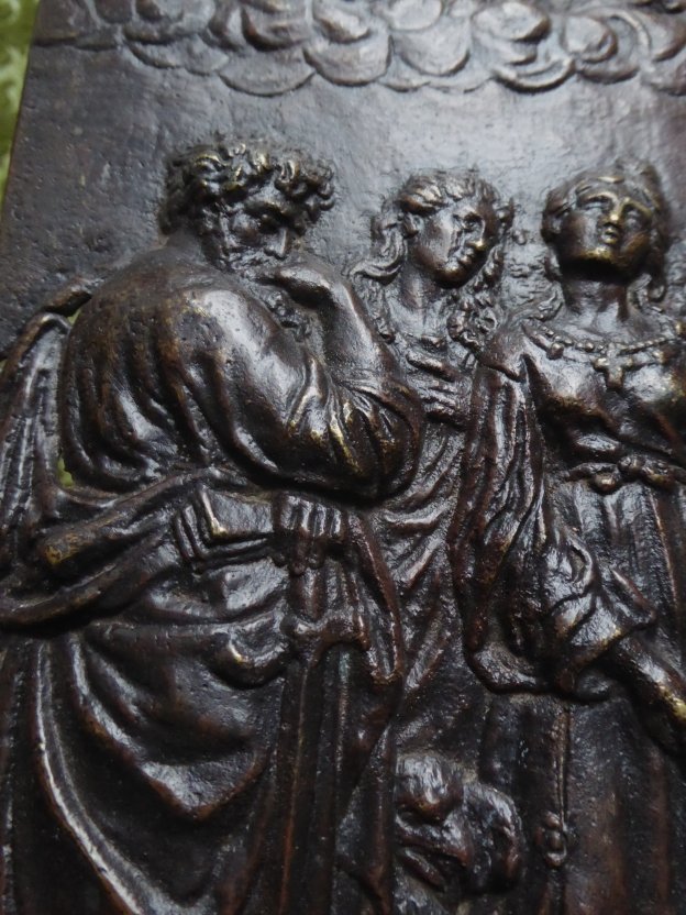 The Ecstasy Of Saint Cecilia - Bronze Plaque, Italy, 17th Century - Large Plaquette-photo-1