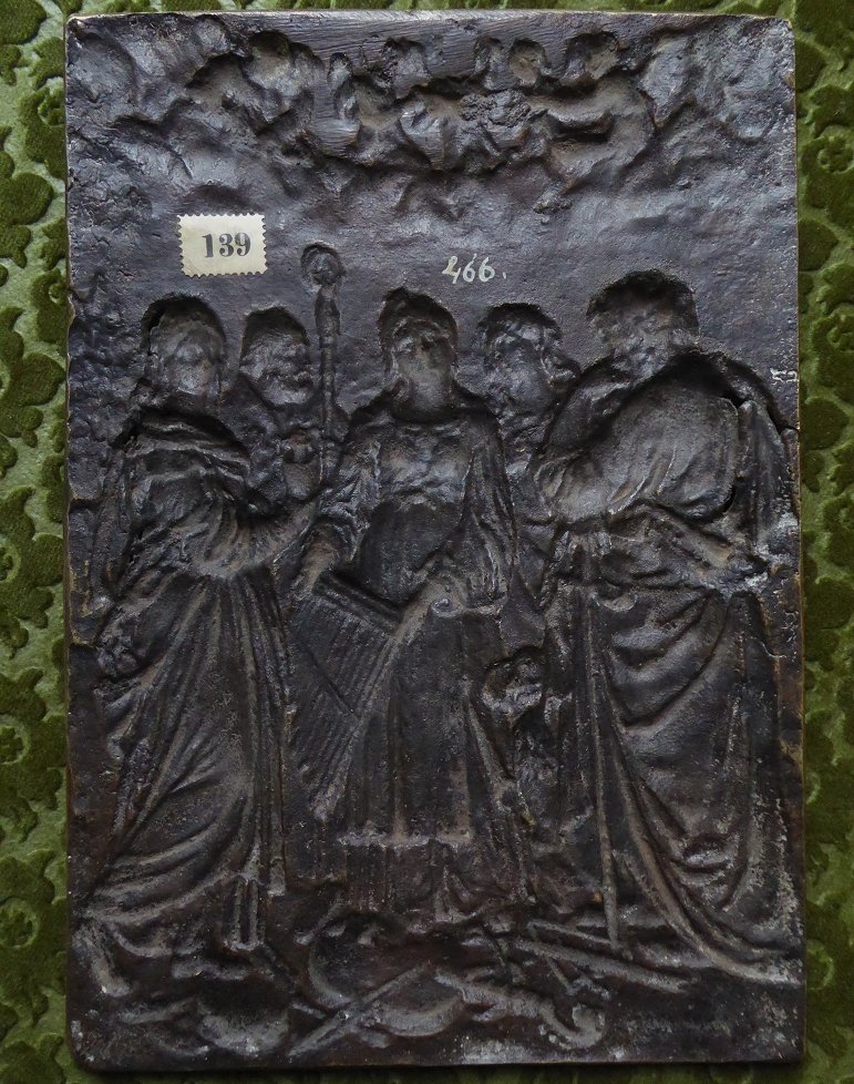The Ecstasy Of Saint Cecilia - Bronze Plaque, Italy, 17th Century - Large Plaquette-photo-5