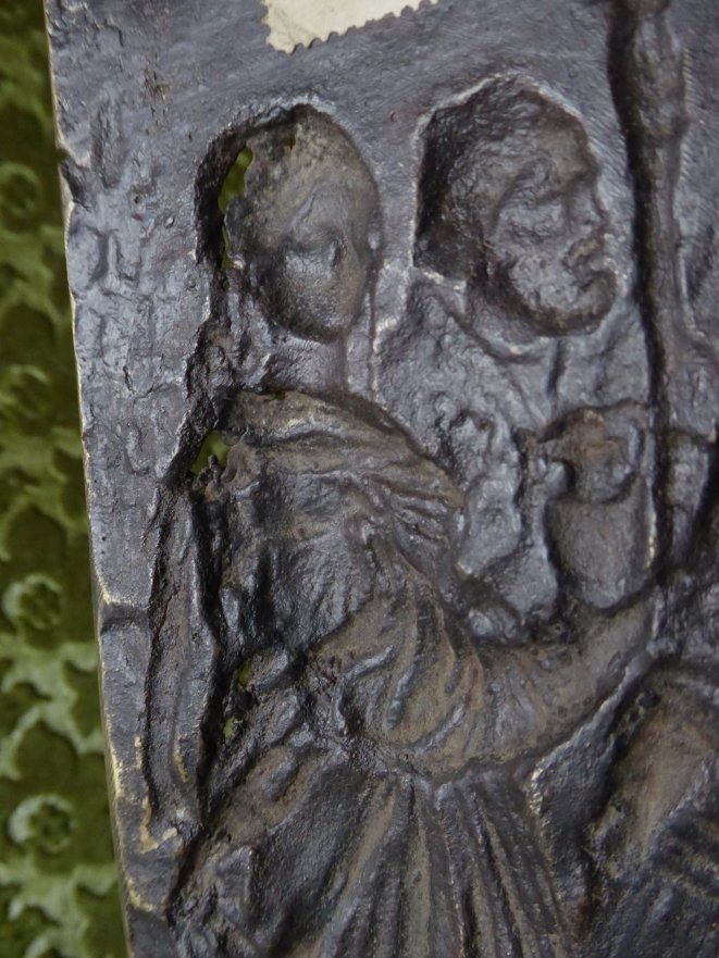 The Ecstasy Of Saint Cecilia - Bronze Plaque, Italy, 17th Century - Large Plaquette-photo-8