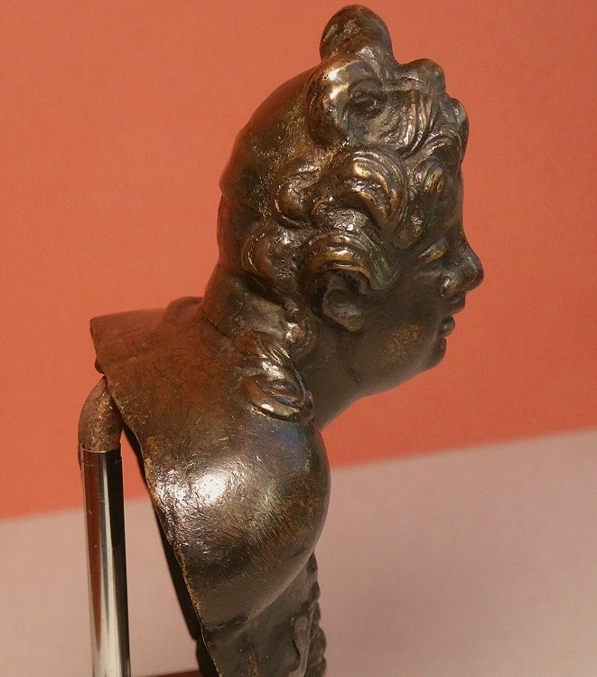 Bust In Bronze Italy Venice 16th 17th Century-photo-5