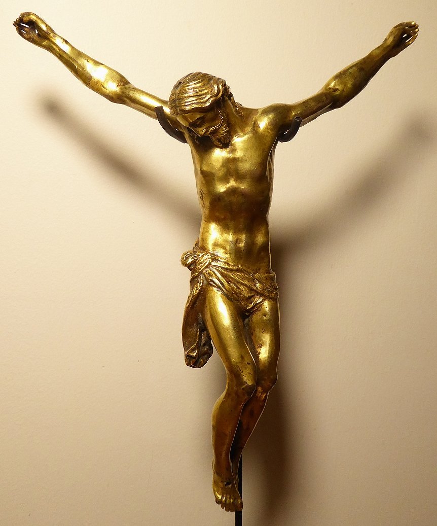 Corpus Christi In Gilt Bronze - Italy Circa 1600-photo-2