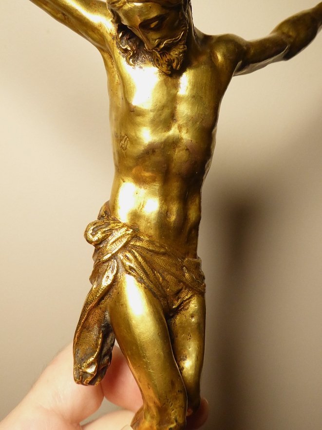 Corpus Christi In Gilt Bronze - Italy Circa 1600-photo-4