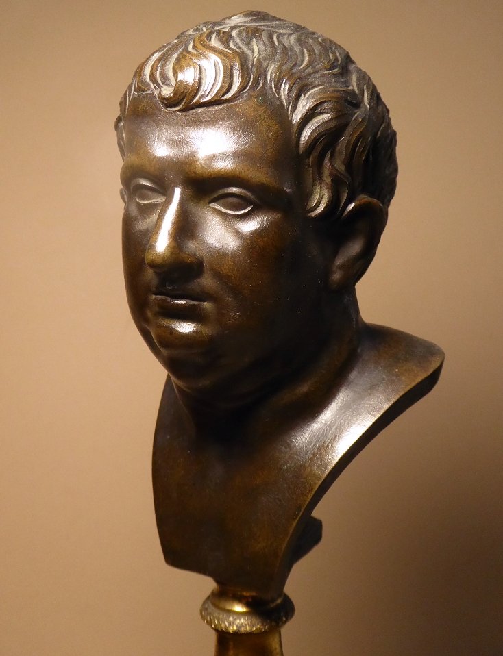 Bronze Bust Of Emperor Vitellius By Righetti Late 18th Or Early 19th Century-photo-3