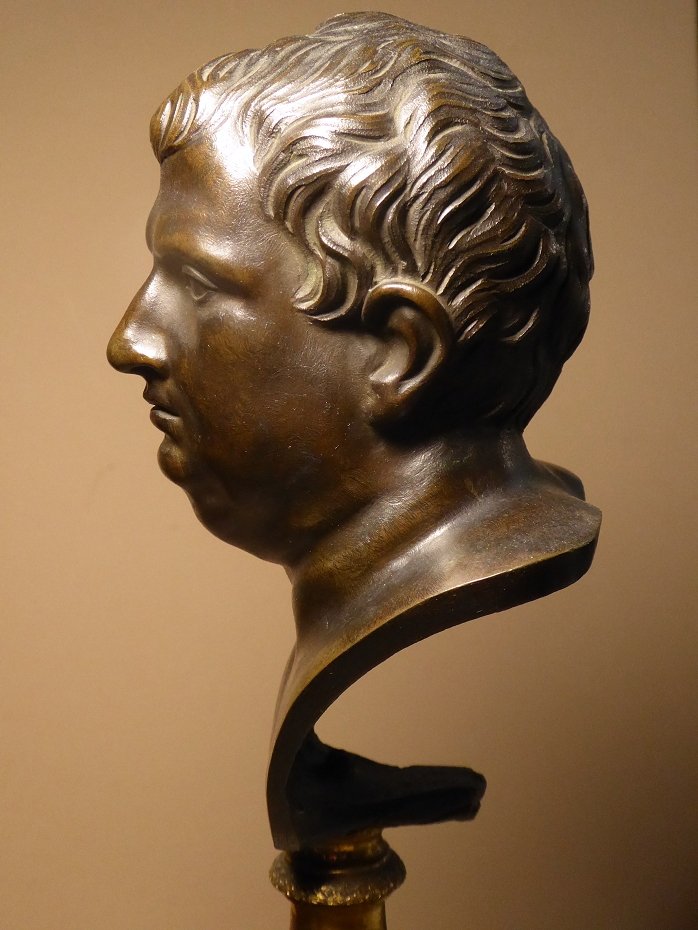 Bronze Bust Of Emperor Vitellius By Righetti Late 18th Or Early 19th Century-photo-4
