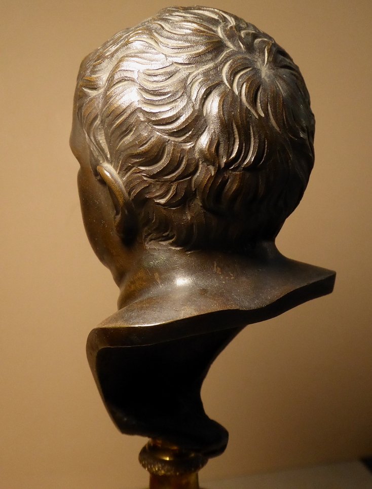 Bronze Bust Of Emperor Vitellius By Righetti Late 18th Or Early 19th Century-photo-1
