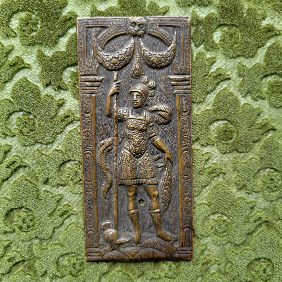 Late 16th-century Bronze Plaquette Depicting A Warrior