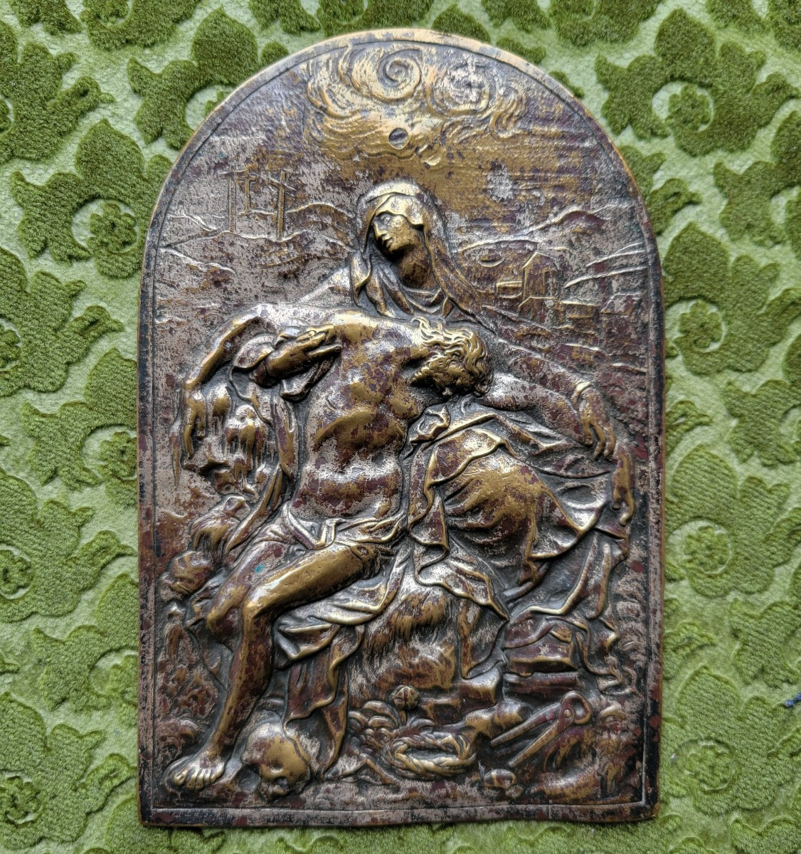 Plaquette en bronze représentant une Pietà - Italie c.1600