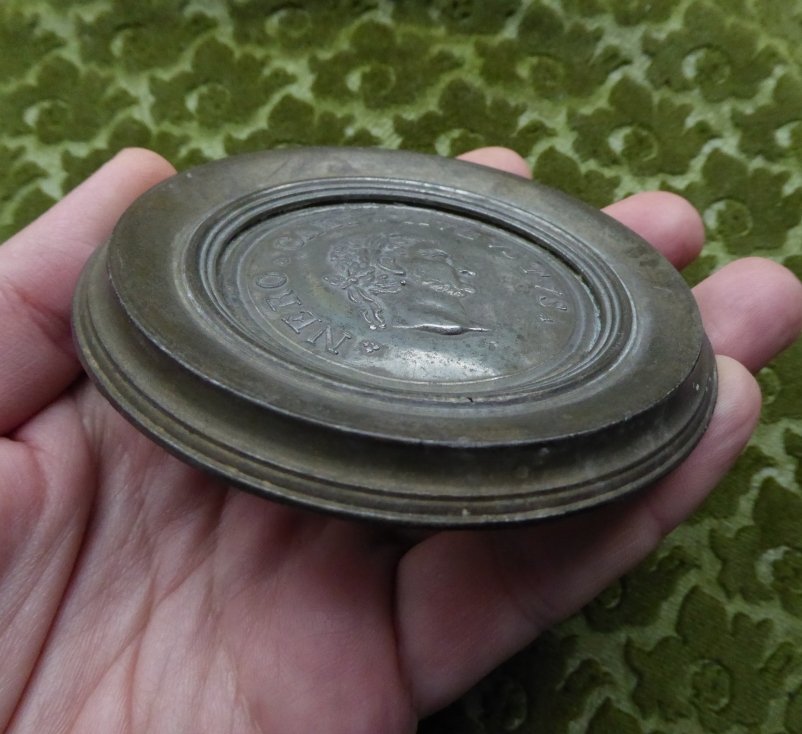 Néron Empereur - médaille XVIIIe en plomb-étain-photo-1