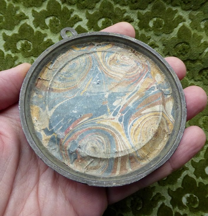 Galba Empereur et Lepida - paire de médailles XVIIIe en plomb-étain-photo-4