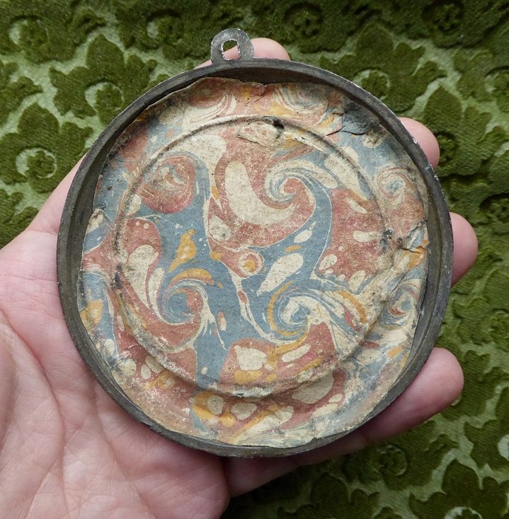 Galba Empereur et Lepida - paire de médailles XVIIIe en plomb-étain-photo-7