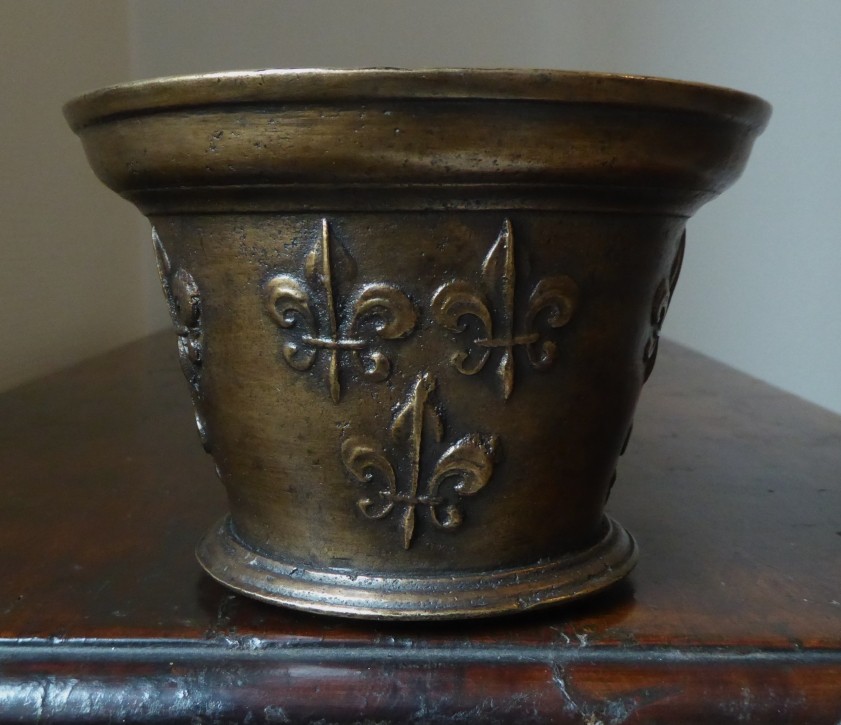 Mortier En Bronze d'époque XVIIe Siècle 