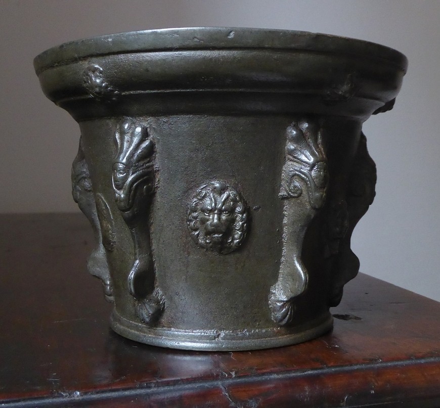 Mortier En Bronze d'époque XVIIe Siècle 