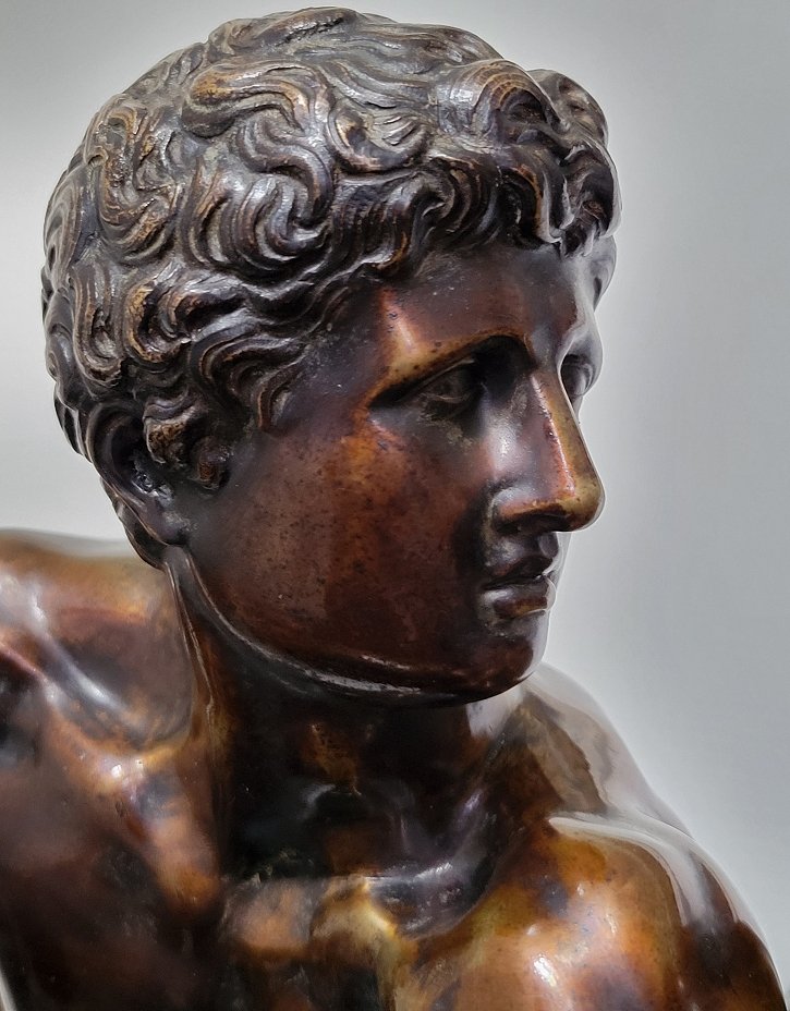 Les lutteurs -  grand groupe en bronze d'après l'antique-photo-6