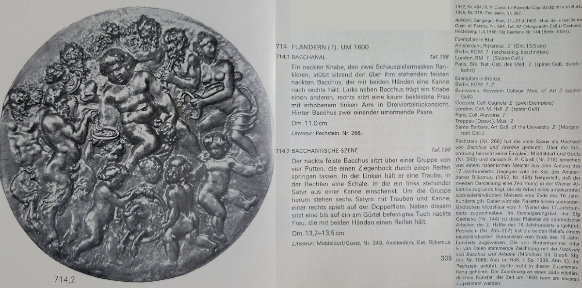 17th-century Bronze Plaquette Depicting A Bacchanal.-photo-8