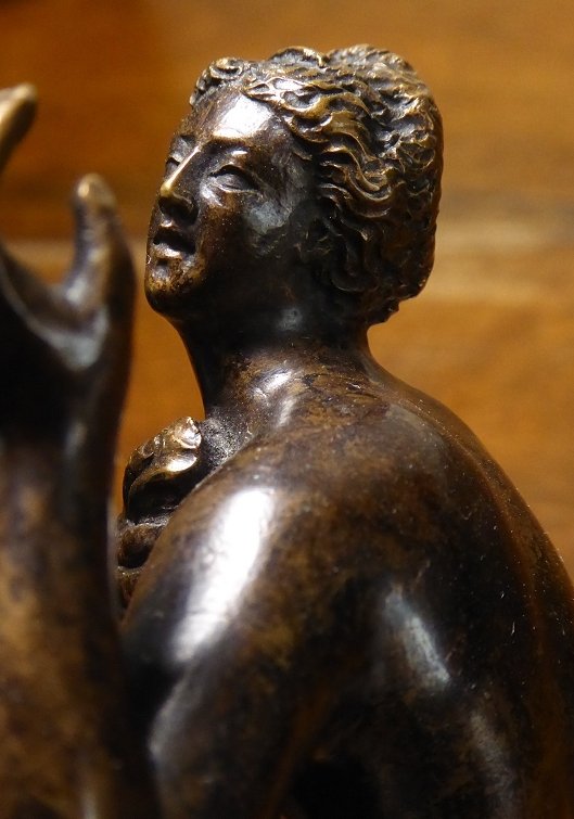 Venus Ou Nymphe Accroupie En Bronze d'Après Giambologna, Italie XVIIe Siècle-photo-2