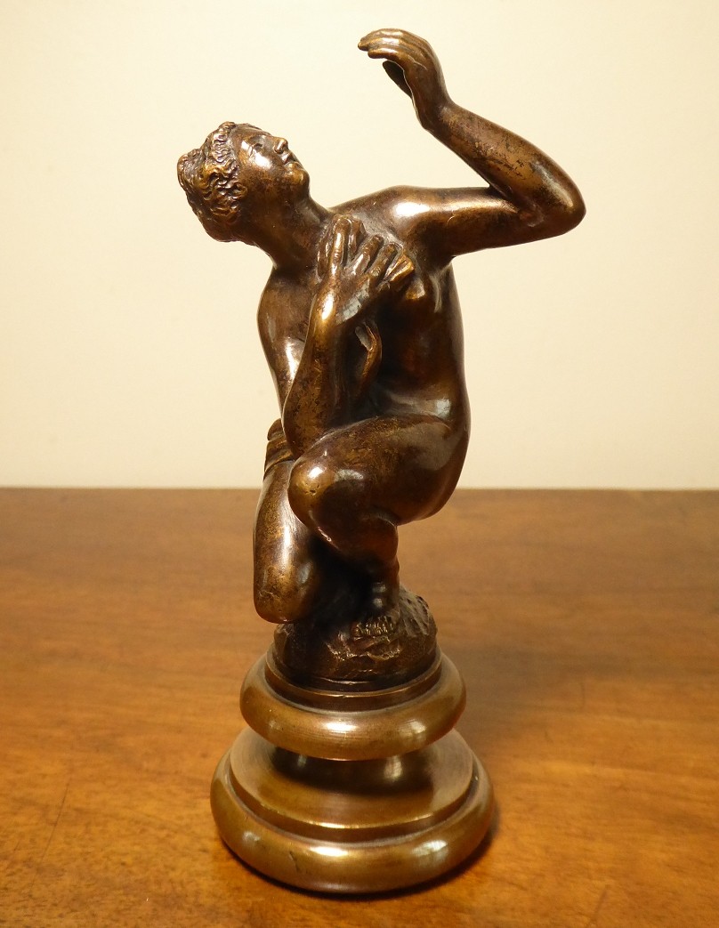 Venus Ou Nymphe Accroupie En Bronze d'Après Giambologna, Italie XVIIe Siècle