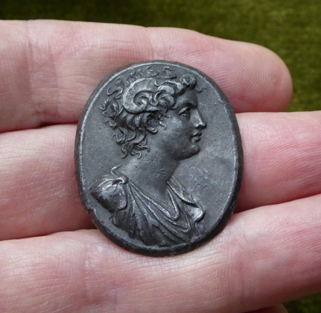 Alexandre le Grand en Jupiter Ammon - Plaquette en plomb du XVIe siècle-photo-3