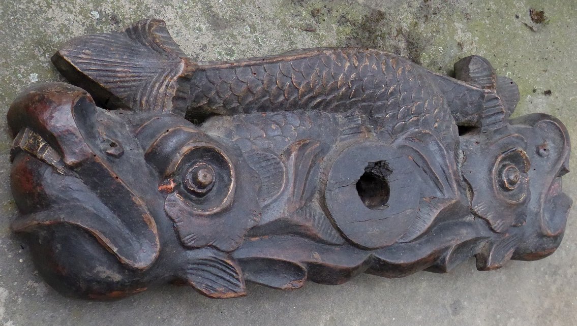 Verrou De Fût En Noyer Sculpté - Alsace XVIIIe siècle - Barre De Tonneau-photo-7