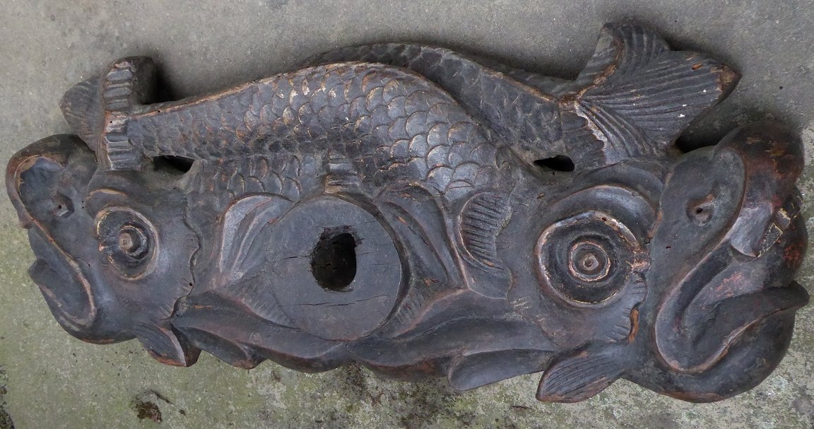 Verrou De Fût En Noyer Sculpté - Alsace XVIIIe siècle - Barre De Tonneau-photo-8