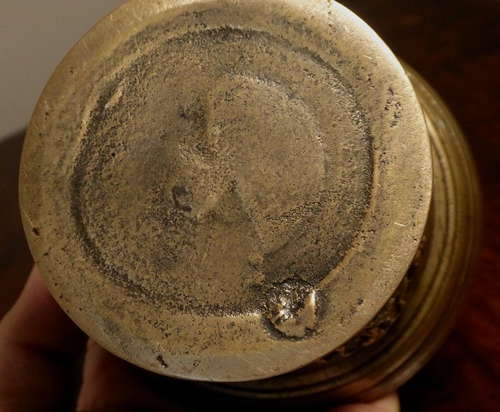 Small Bronze Mortar From The 17th Century-photo-4