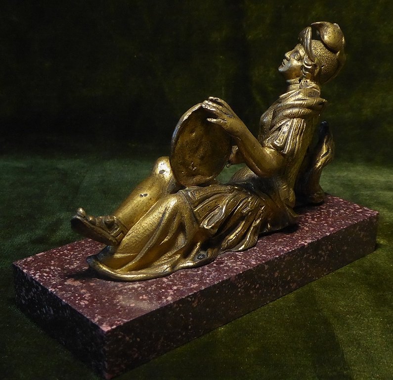 Gilded Bronze Minerva, 16th-century Italy, On Porphyry-photo-1