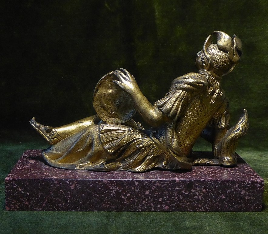 Gilded Bronze Minerva, 16th-century Italy, On Porphyry-photo-2