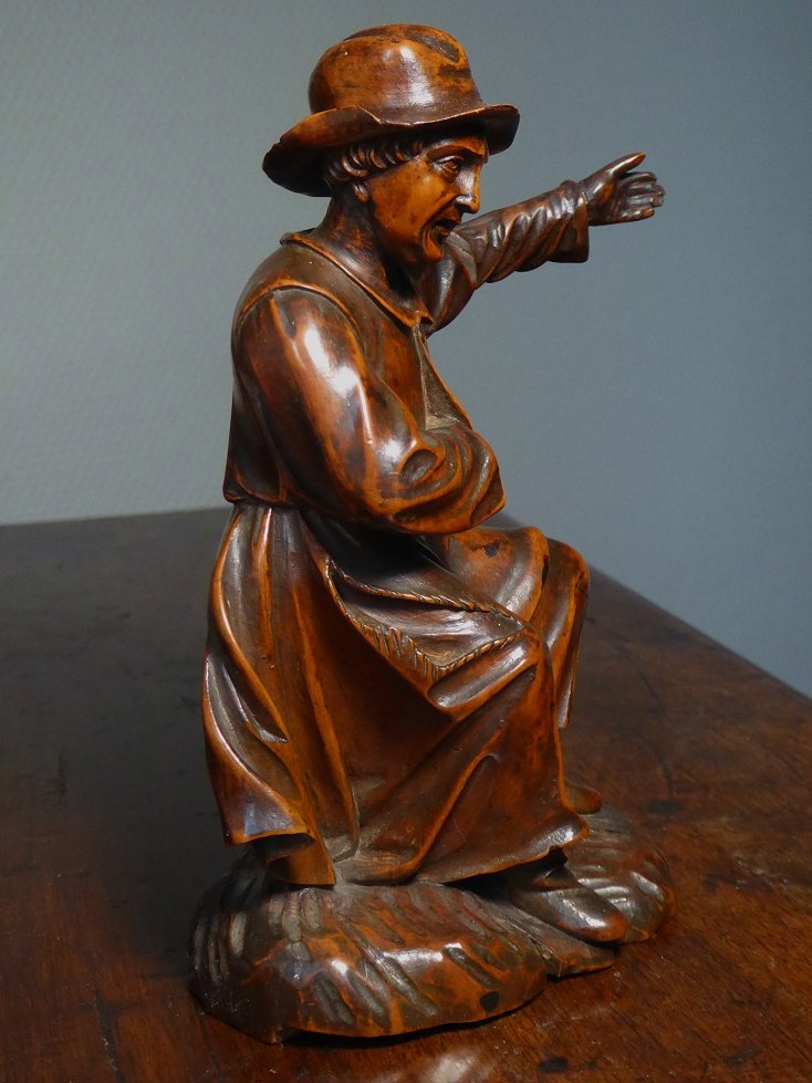Gueux en buis sculpté, Allemagne fin du XVIIe siècle-photo-3