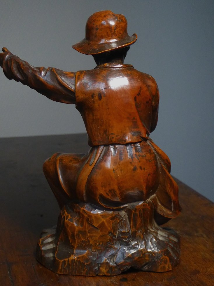 Gueux en buis sculpté, Allemagne fin du XVIIe siècle-photo-4