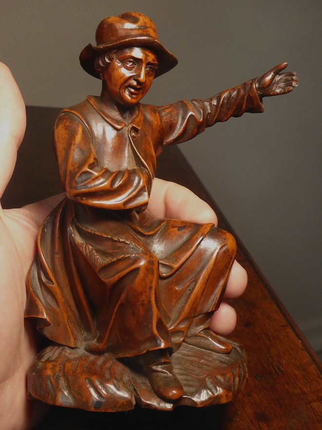 Gueux en buis sculpté, Allemagne fin du XVIIe siècle-photo-4