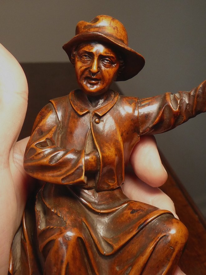 Gueux en buis sculpté, Allemagne fin du XVIIe siècle-photo-6