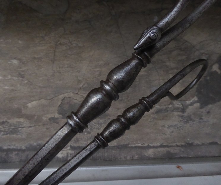 Large Wrought-iron Curling Iron From The 17th Century-photo-1