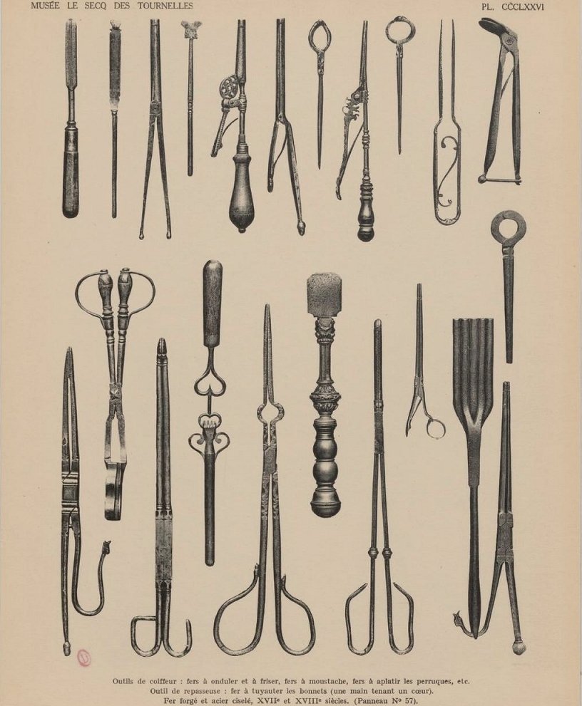 Large Wrought-iron Curling Iron From The 17th Century-photo-8