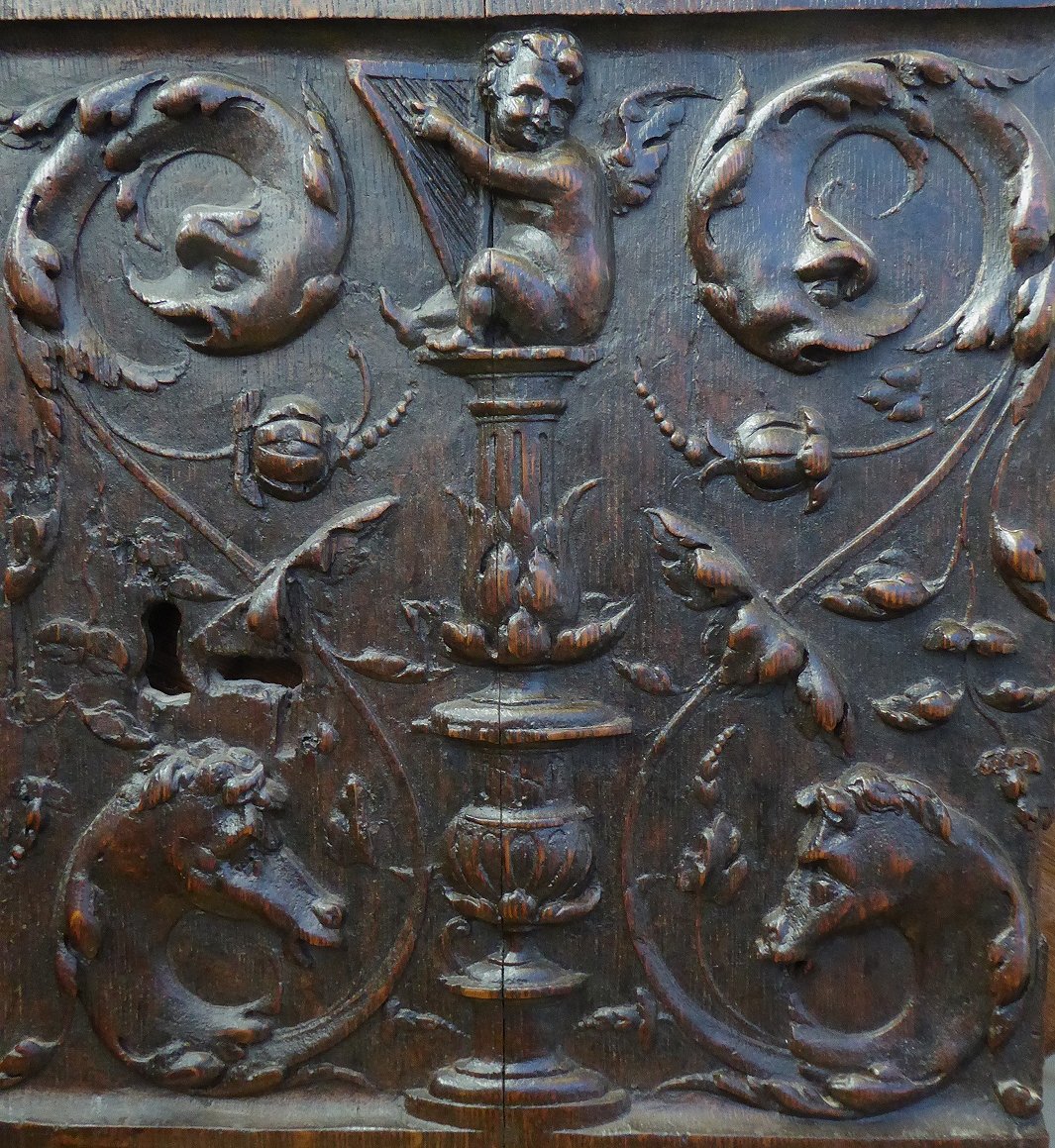 Carved Oak Panel From The Early Sixteenth Century-photo-3
