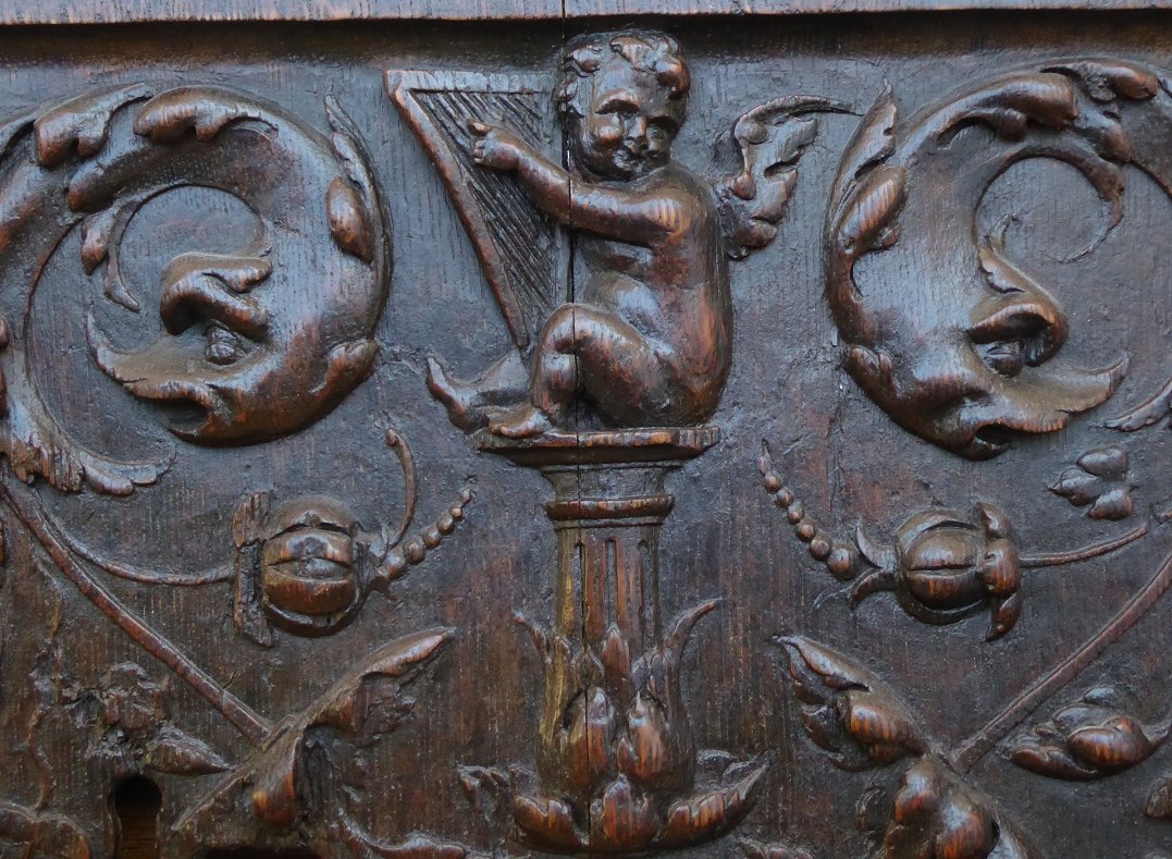 Carved Oak Panel From The Early Sixteenth Century-photo-1
