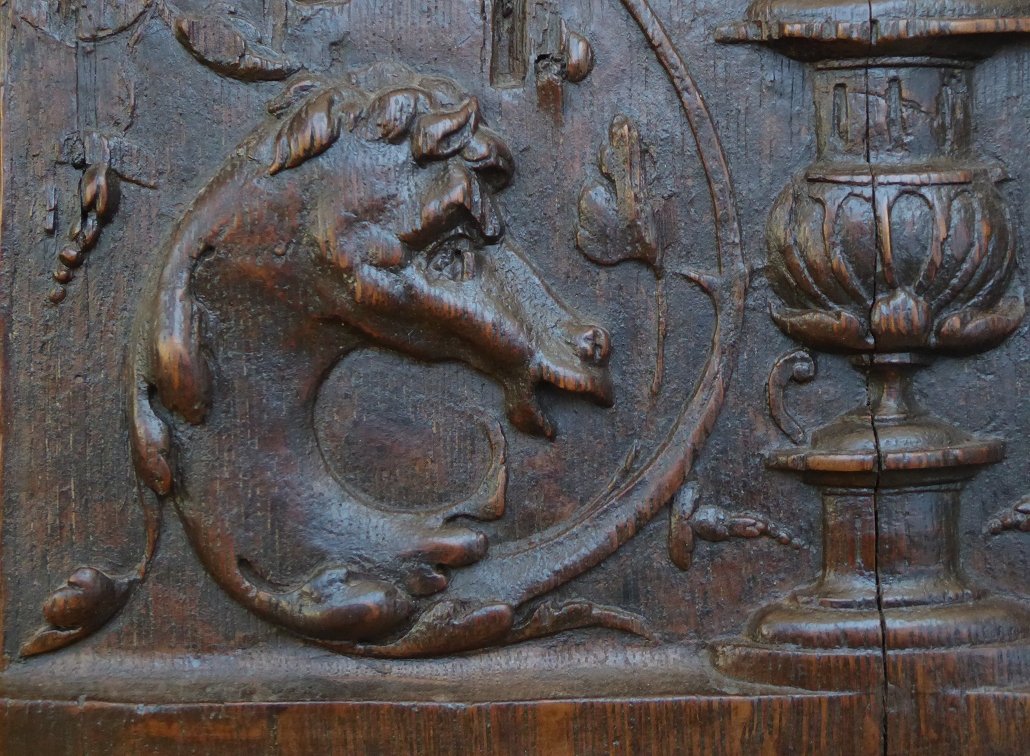 Carved Oak Panel From The Early Sixteenth Century-photo-3