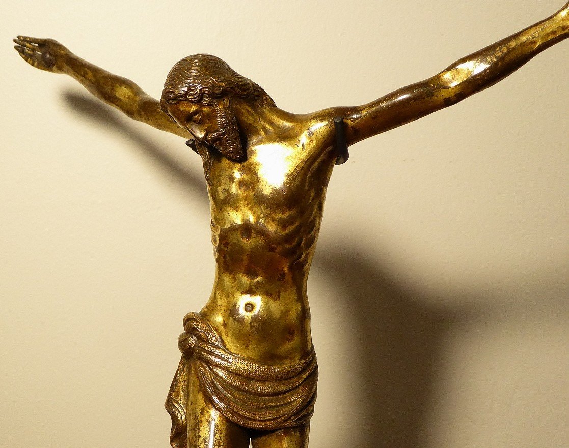 Corpus Christi In Gilt Copper Italy 16th Century-photo-2
